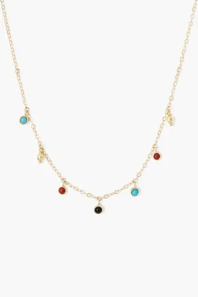 Delilah Charm Necklace Multi Mix