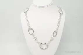 Designer Michael Dawkins Link Sterling Silver Necklace