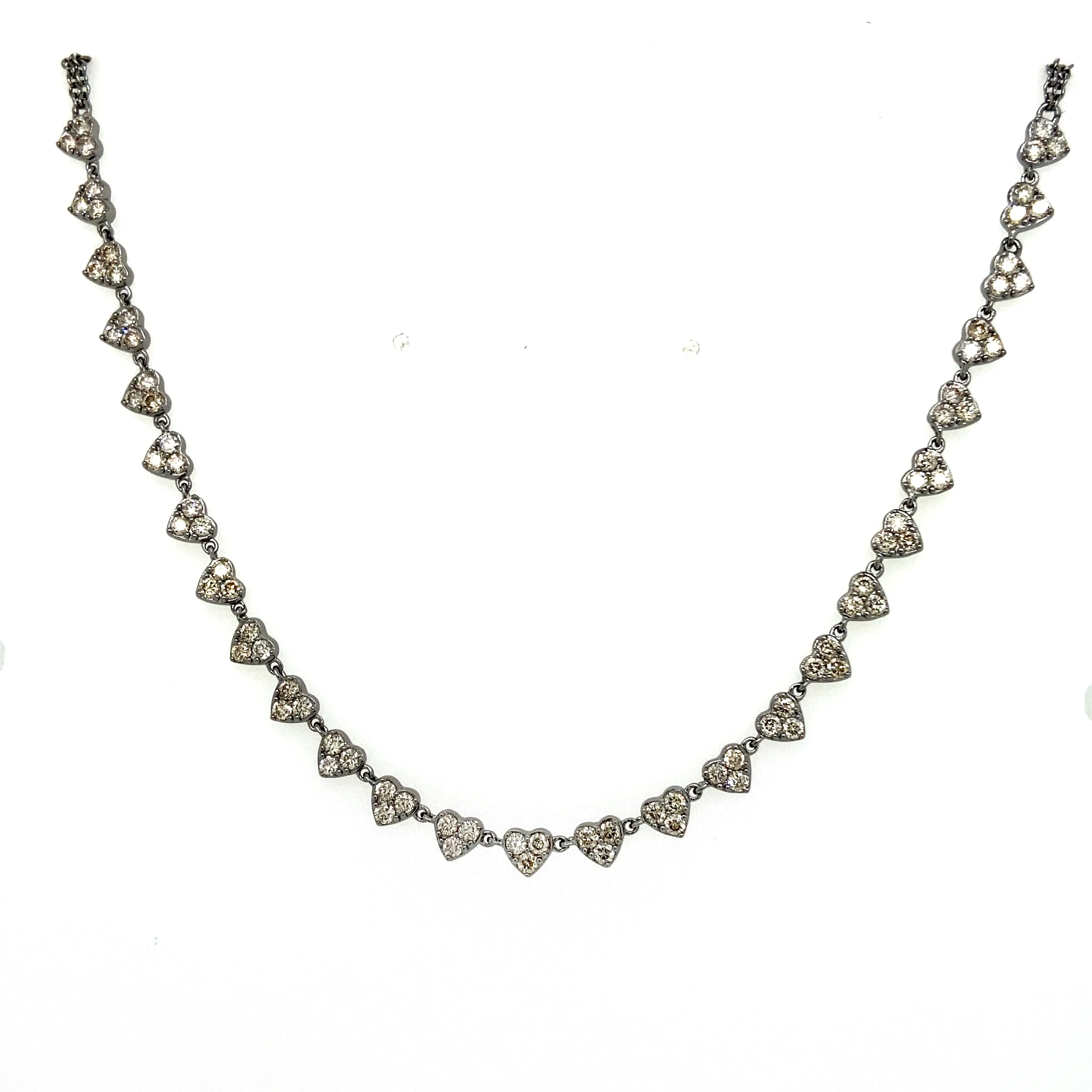 Diamond Pave Heart Necklace