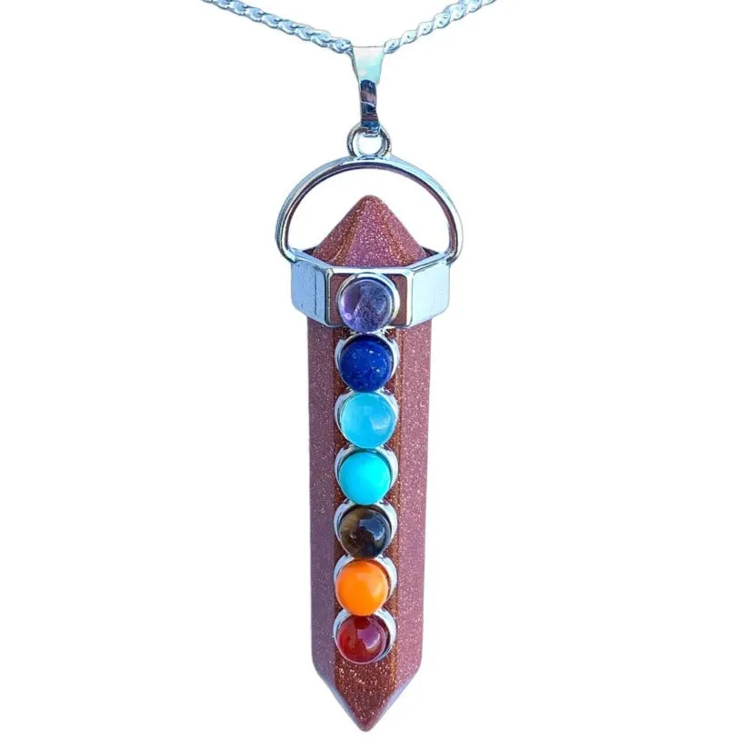 Double Point Chakra Pendant Necklace