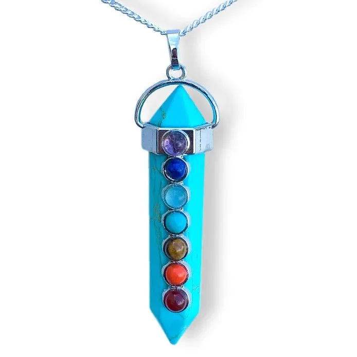 Double Point Chakra Pendant Necklace