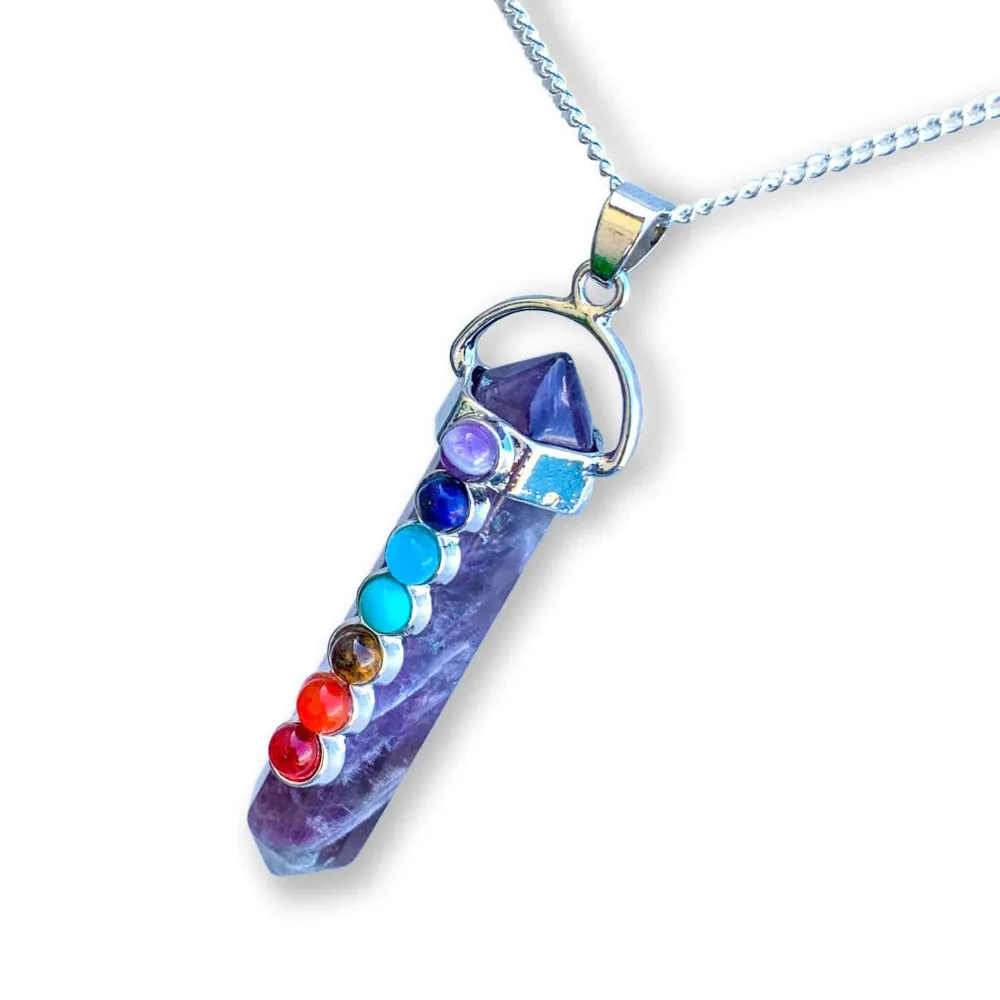 Double Point Chakra Pendant Necklace