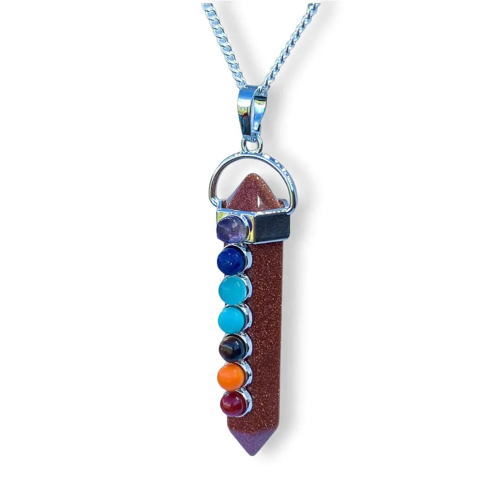 Double Point Chakra Pendant Necklace