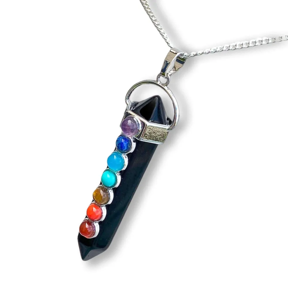 Double Point Chakra Pendant Necklace