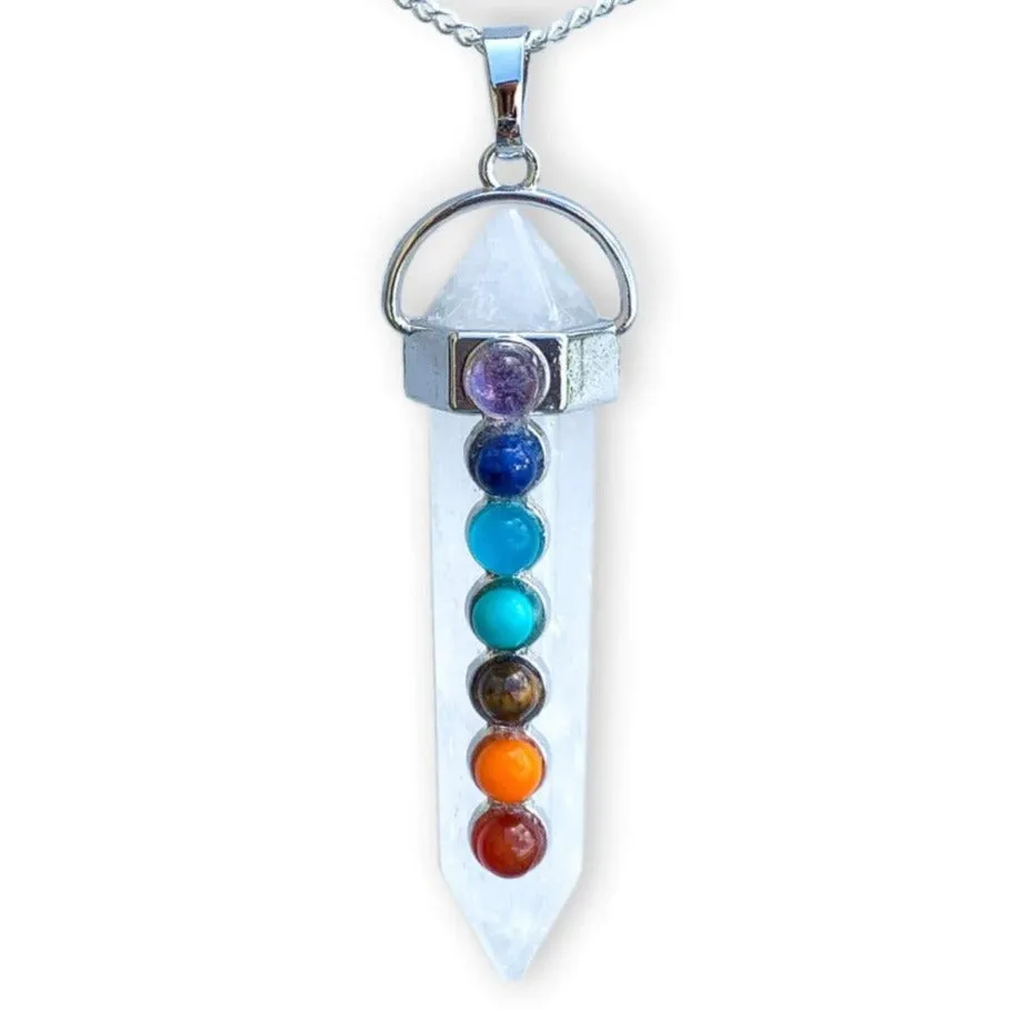 Double Point Chakra Pendant Necklace