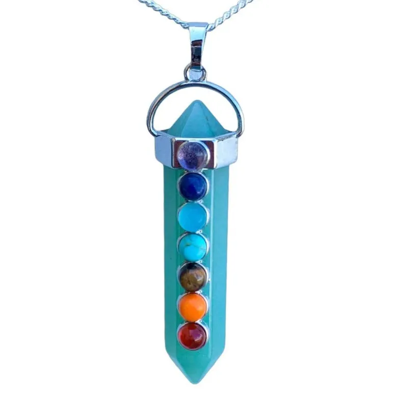 Double Point Chakra Pendant Necklace