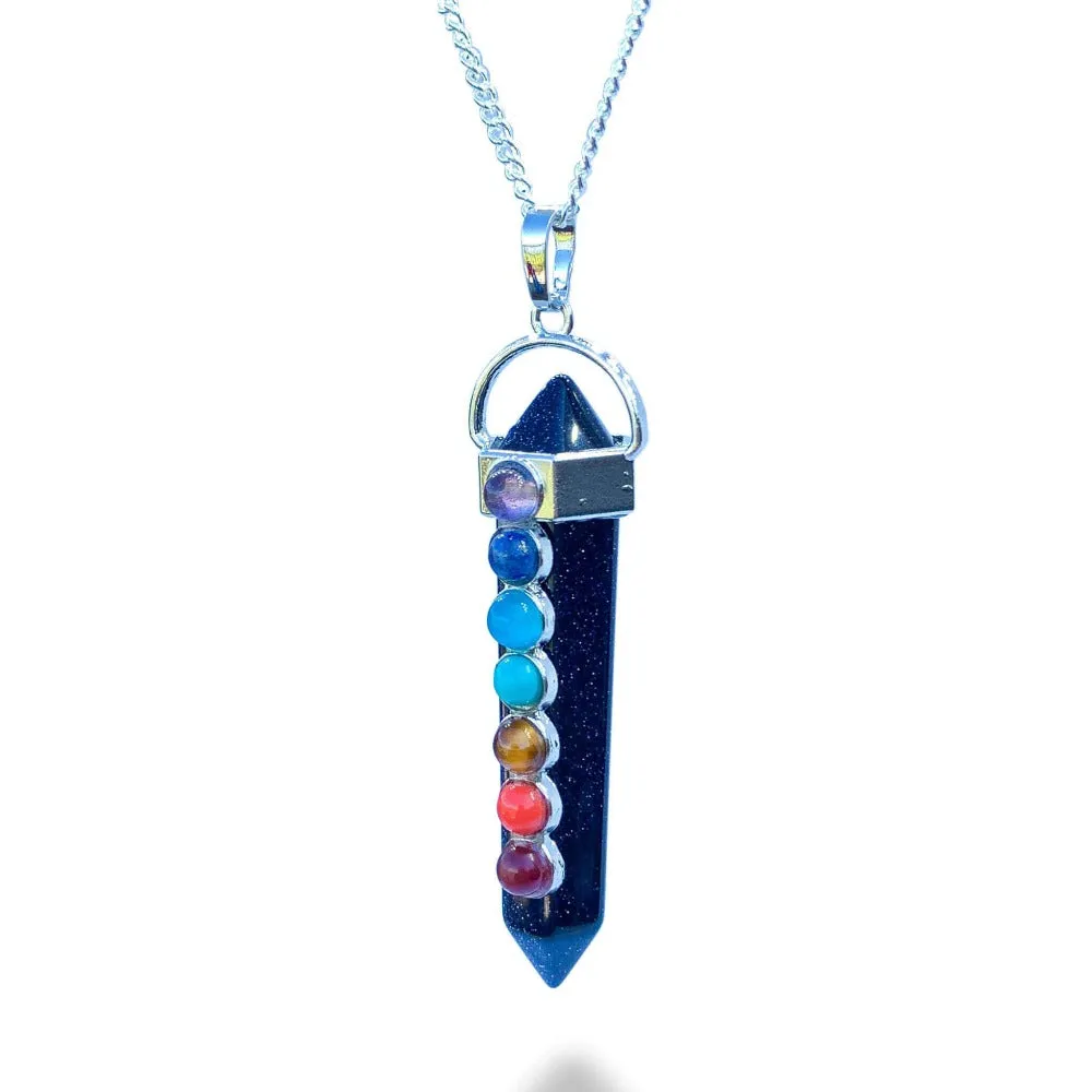 Double Point Chakra Pendant Necklace