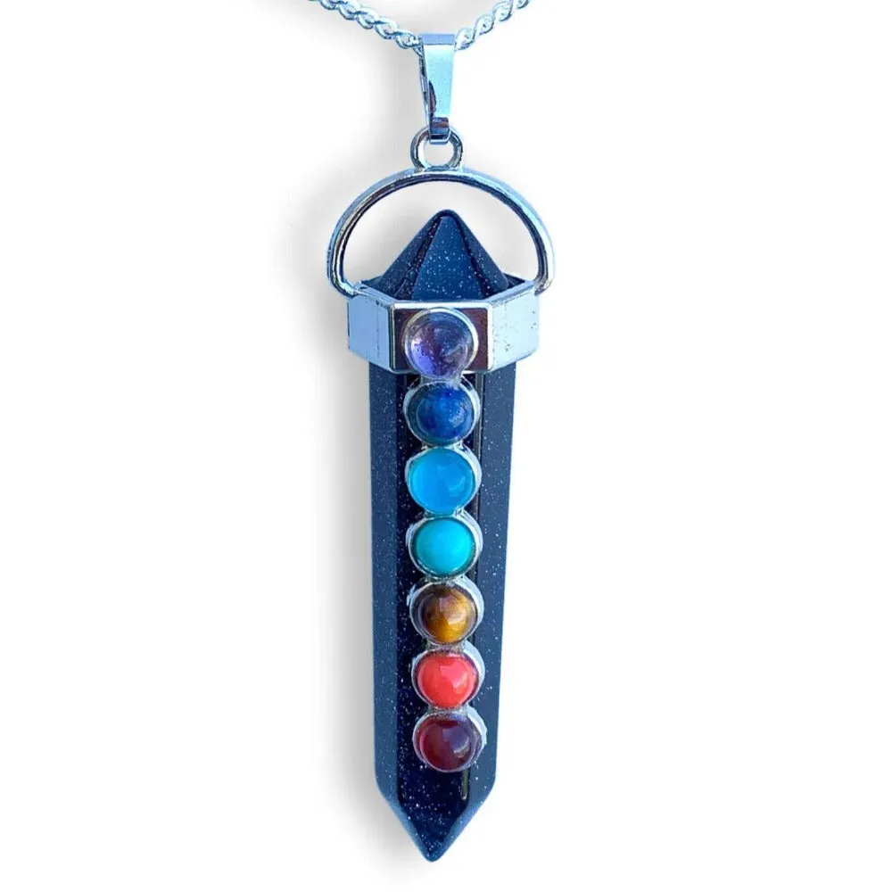 Double Point Chakra Pendant Necklace