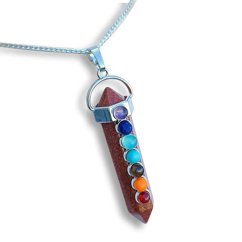 Double Point Chakra Pendant Necklace