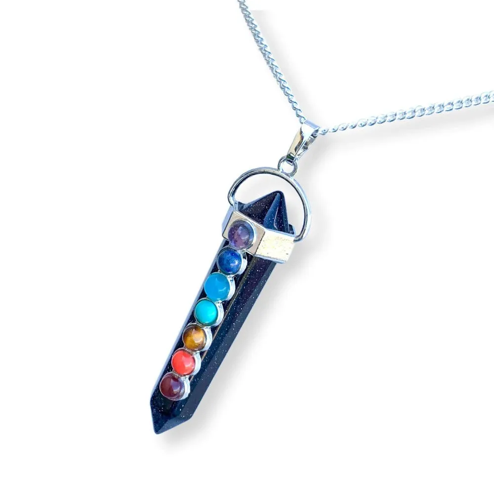 Double Point Chakra Pendant Necklace