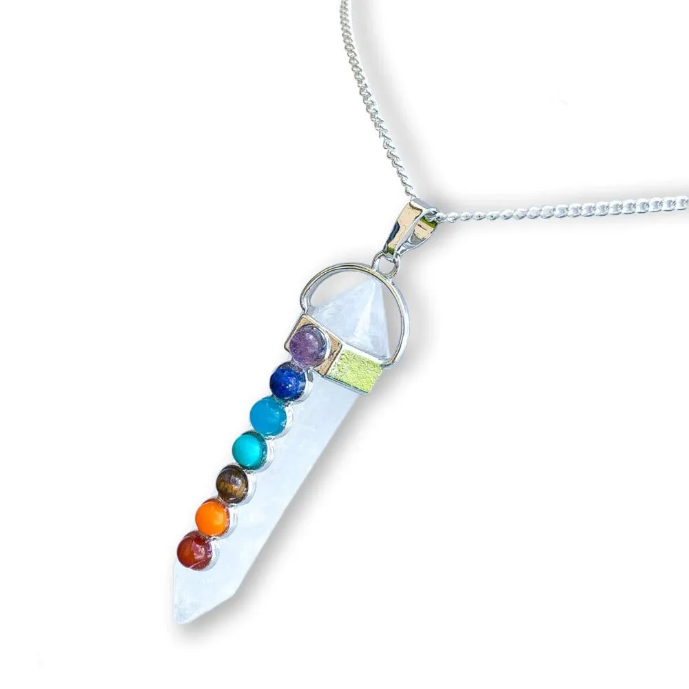 Double Point Chakra Pendant Necklace