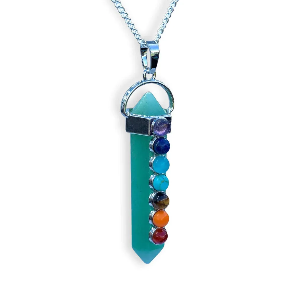 Double Point Chakra Pendant Necklace