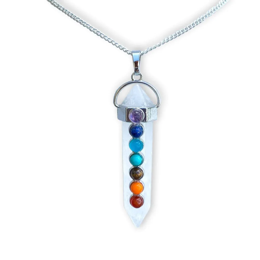 Double Point Chakra Pendant Necklace