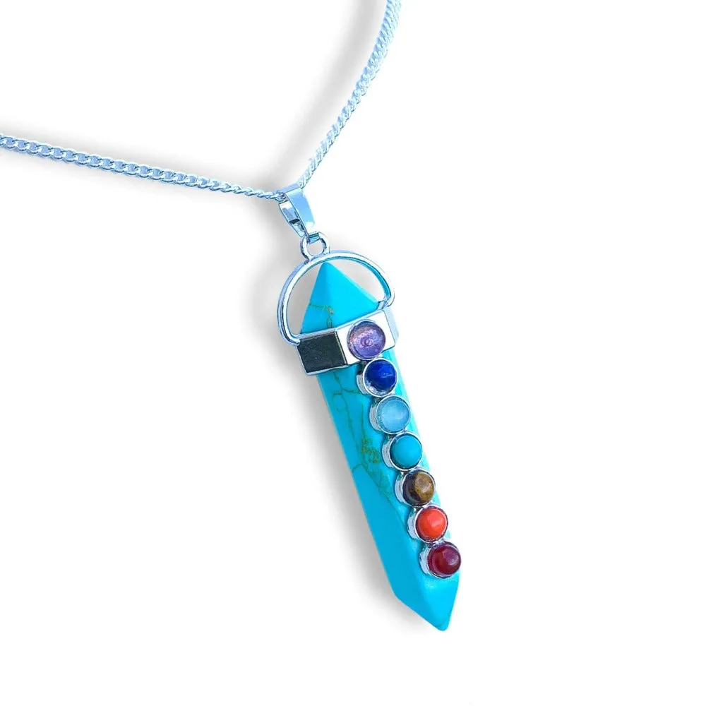 Double Point Chakra Pendant Necklace