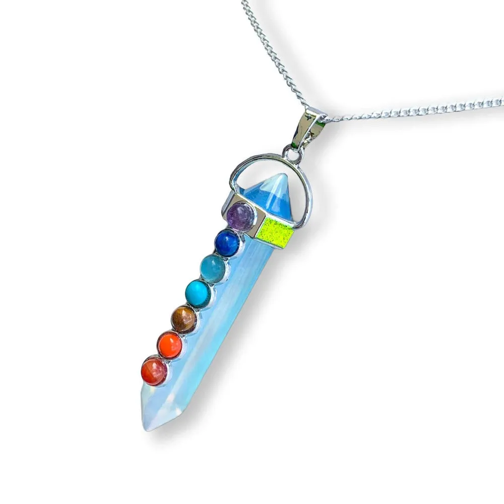 Double Point Chakra Pendant Necklace