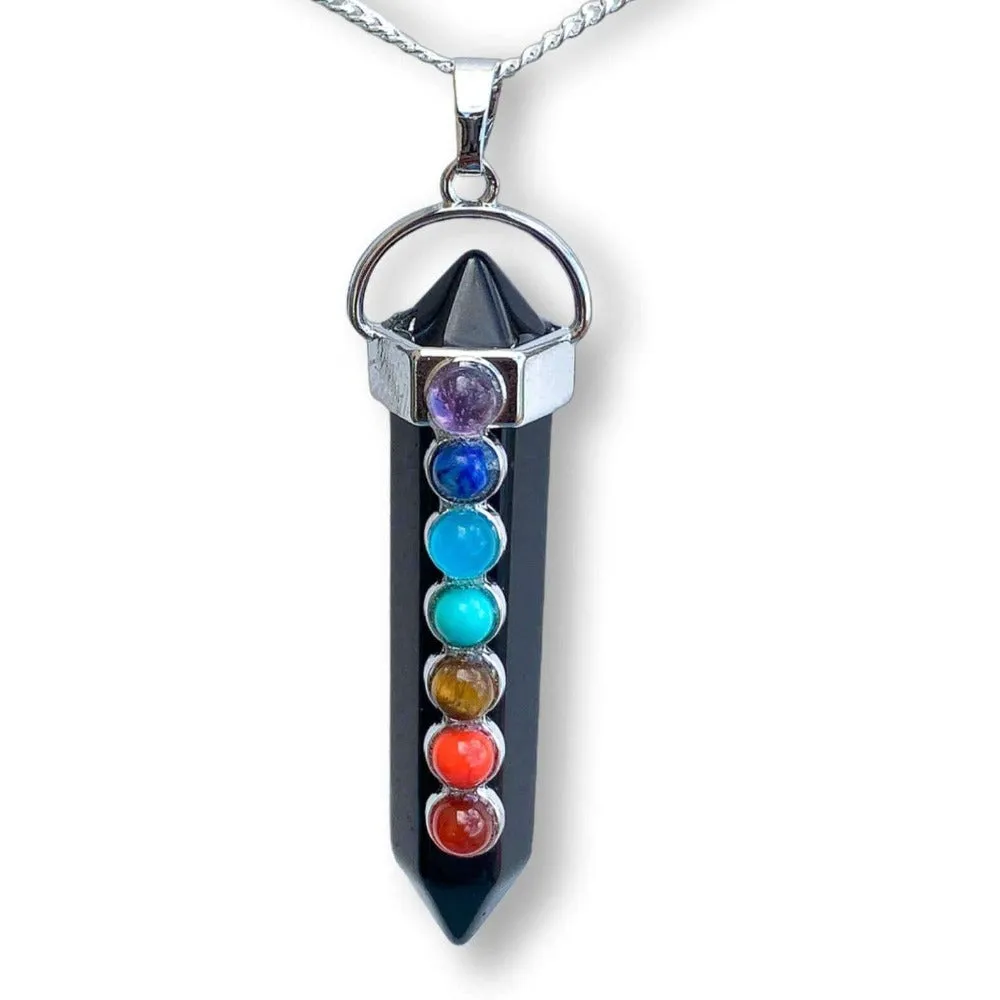 Double Point Chakra Pendant Necklace