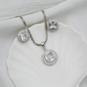 Doubleds Cubic Zirconia Locket Set