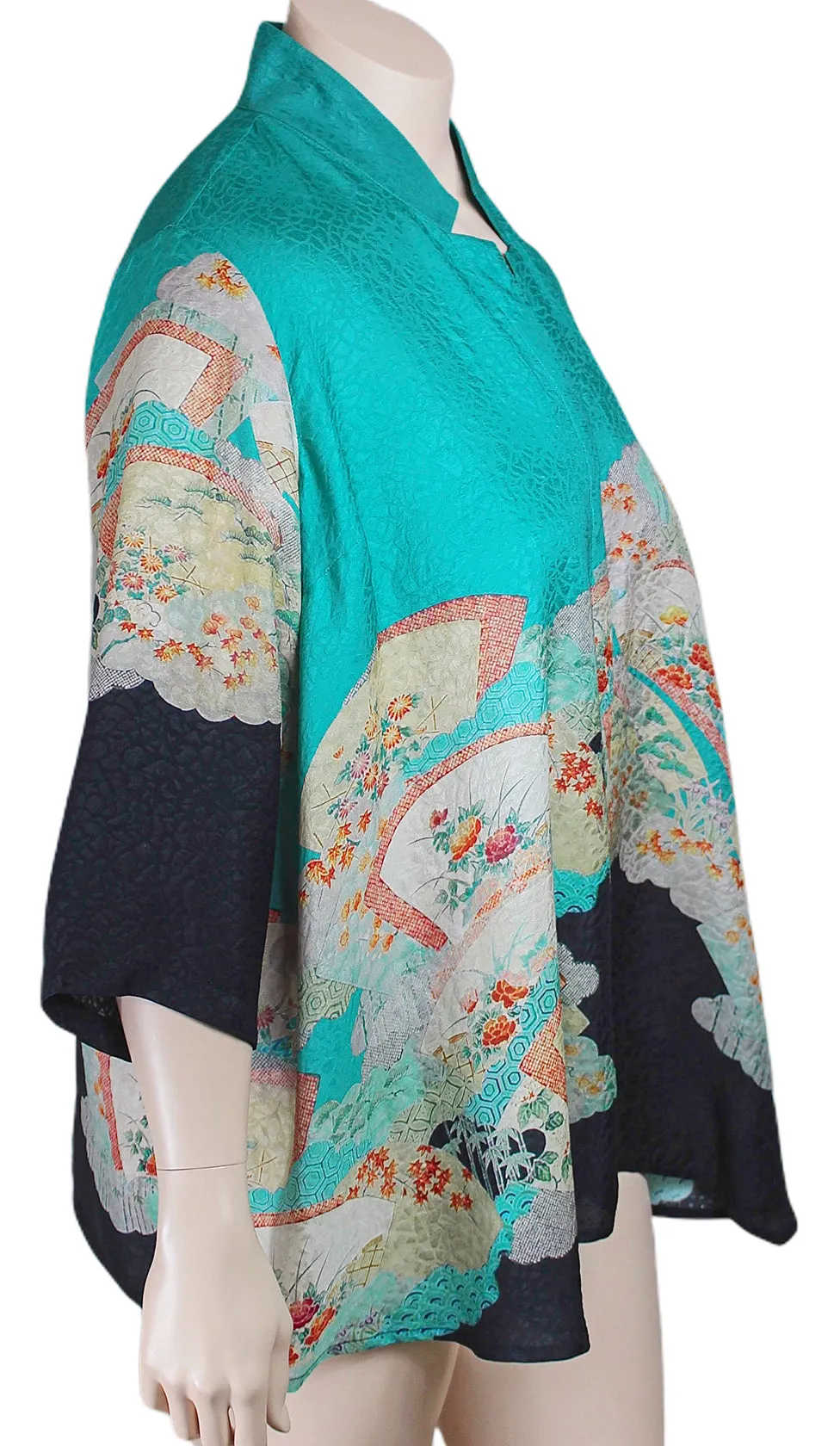 Dressori Silk Border Print Jacket