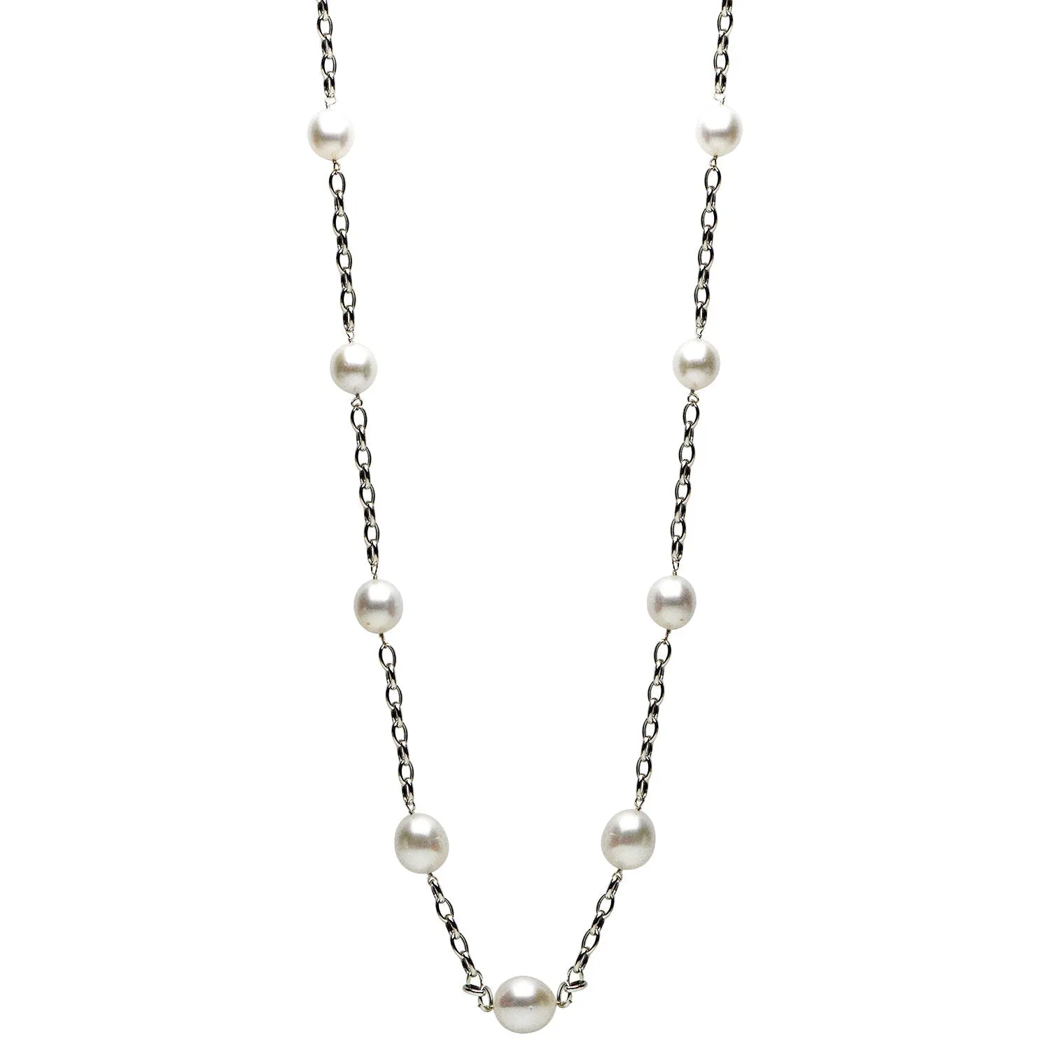 DSL White Gold South Sea Pearl Necklace