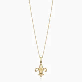 Fleur De Lis Pendant Necklace