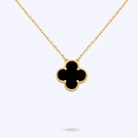 Florence Clover Pendant Necklace with Diamonds