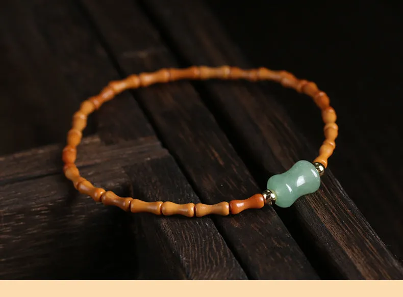 Fortune's Favor Sterling Silver Bracelet with Olive Core and Aventurine Jade