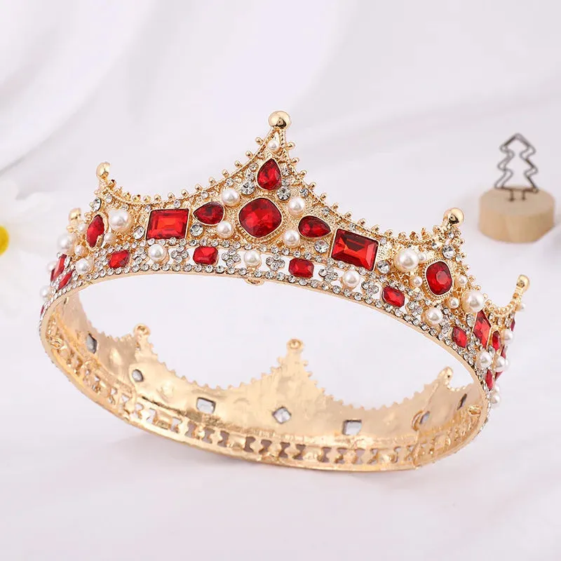 Full Round Royal Crown Party Hair Accessories