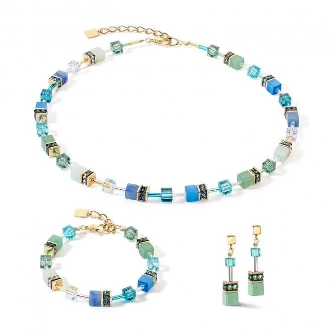 GeoCUBE® Iconic Precious Green-Turquoise Necklace 4905/10-0506