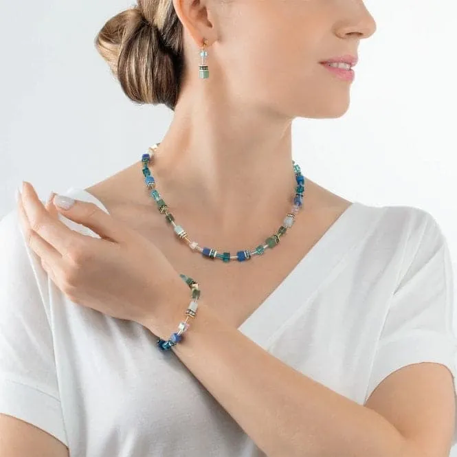 GeoCUBE® Iconic Precious Green-Turquoise Necklace 4905/10-0506