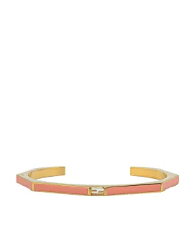 Gold Plated Enamel Bangle Bracelet