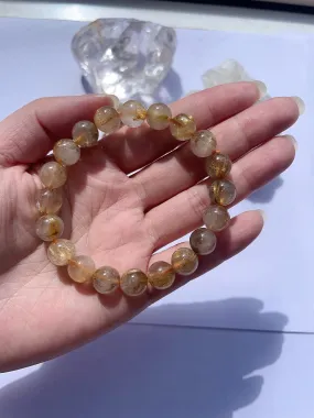 Gold Rutilated Quartz Bracelet