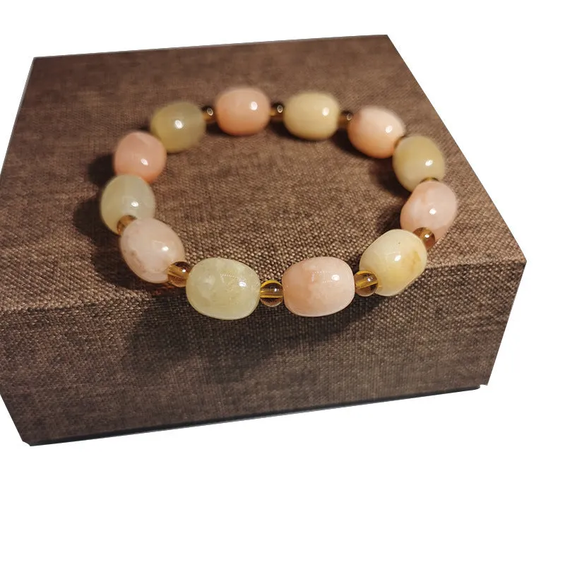 Gold Silk Jade Ethnic Style Bracelet