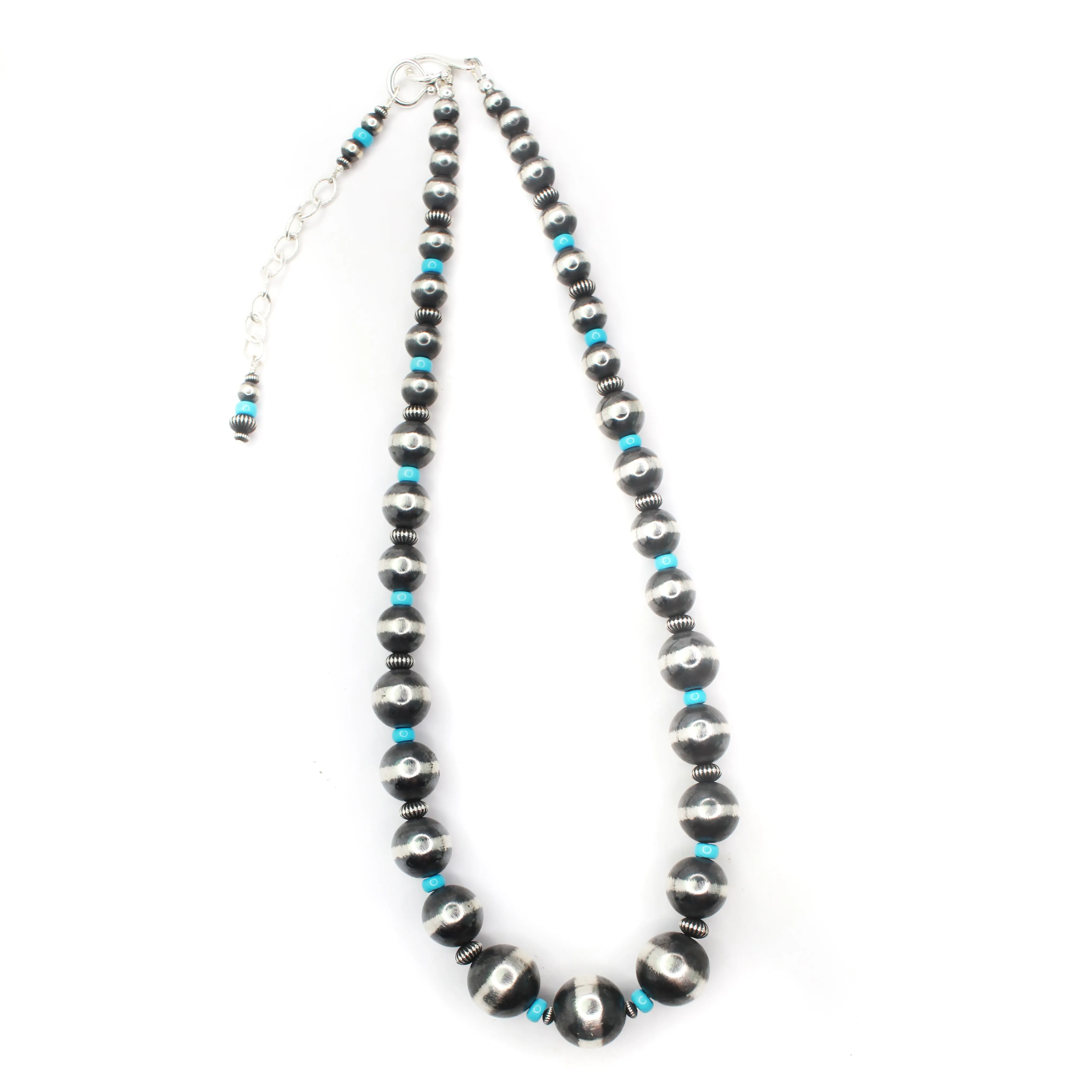 Graduated Navajo Pearl - Turquoise- 18"