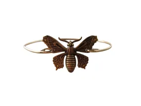 Handmade Gold Butterfly Bangle Bracelet