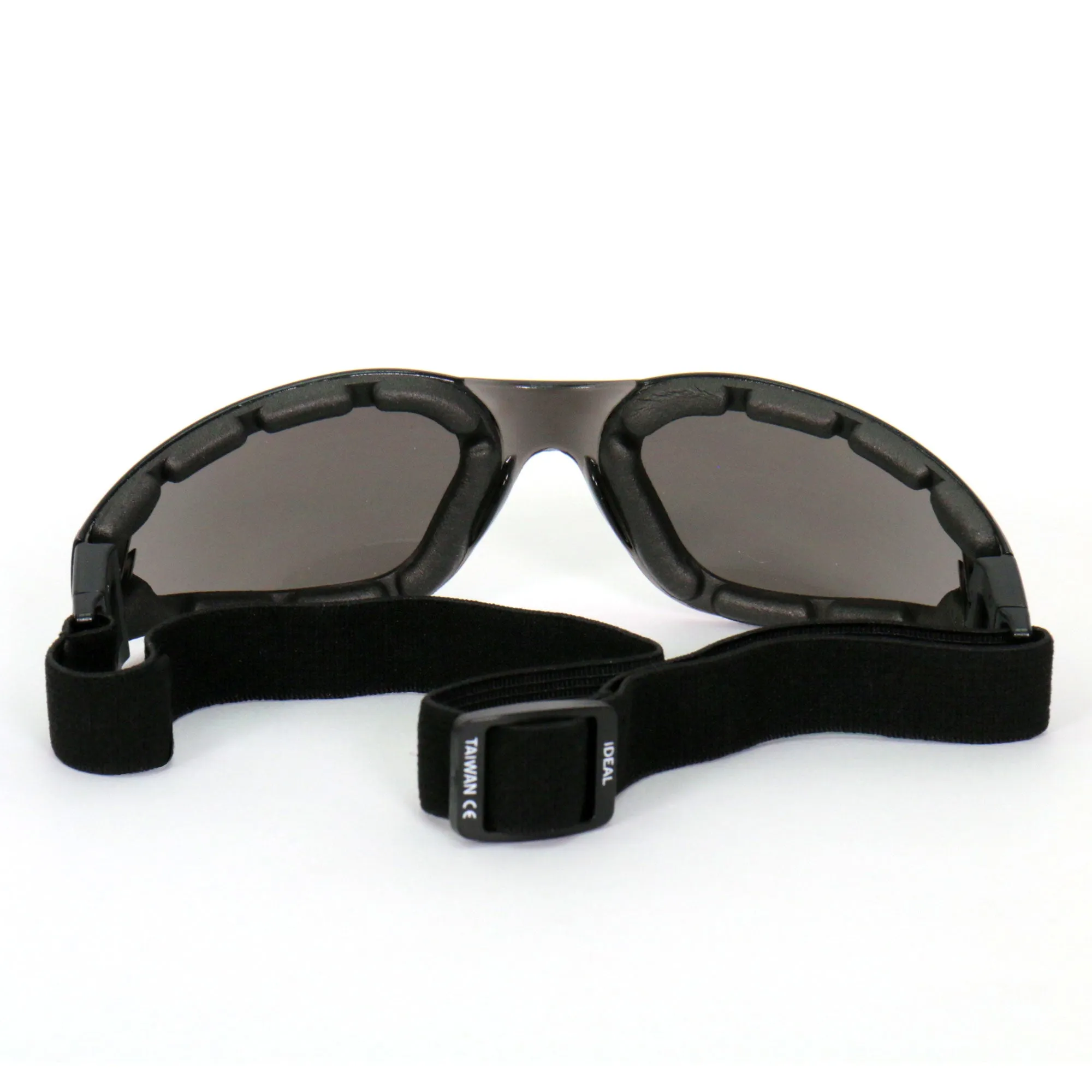 Hot Leathers Safety Sunglasses Goggles with Smoke Mirror Lenses