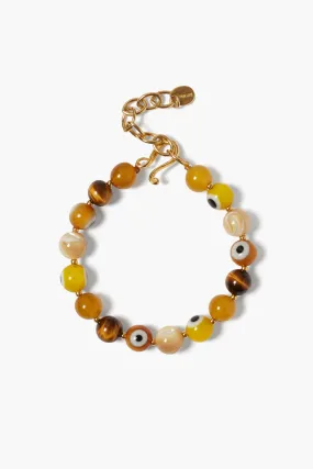 Izmir Evil Eye Bracelet Yellow Mix