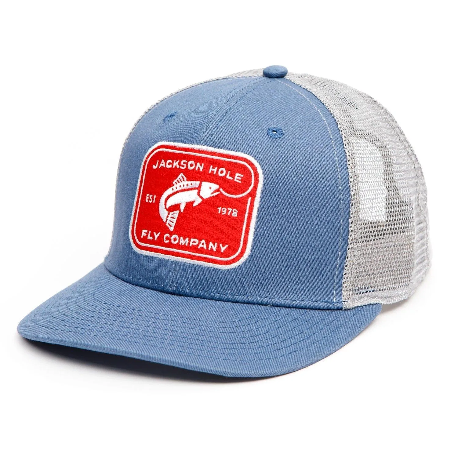 Jackson Hole Fly Company High Crown Ball Cap - Rectangle Logo