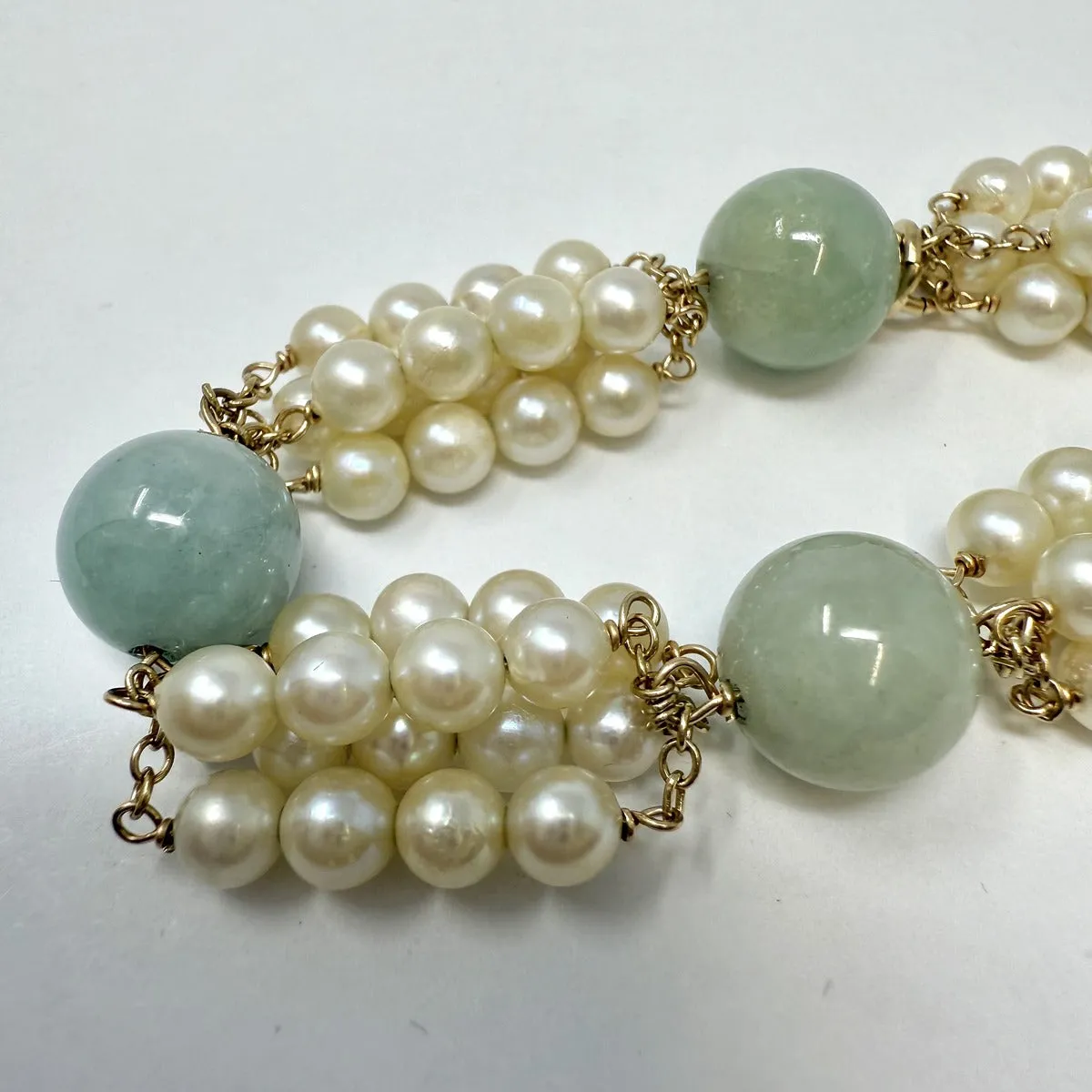 Jade and Pearl Bracelet