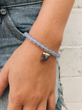 Jade Bracelet // Gemstone Tooth Charm