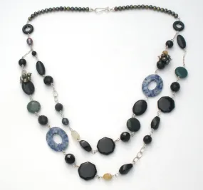 Jay King Multi Color Gemstone Bead & Pearl Necklace