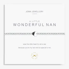 Joma Jewellery Silver A Little 'Wonderful Nan' Bracelet