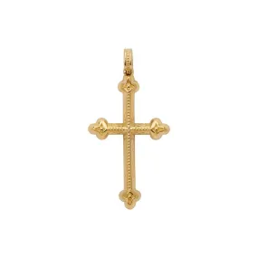 Konstantino Mens Kavafi 18K Yellow Gold Cross Pendant