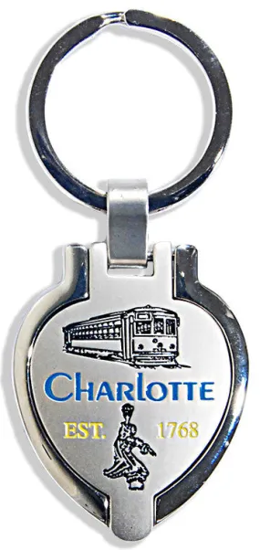 KRCQ02 Key Ring Pewter Locket Charlotte