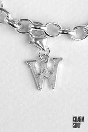 Letter W Dangle Charm