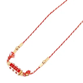 Love Locket Necklace Red