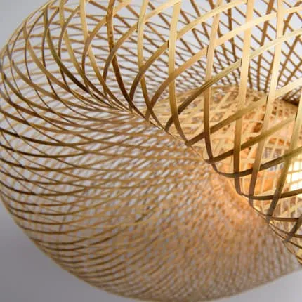 Madhatter Bamboo Weave Straw Hats Pendant Lamp