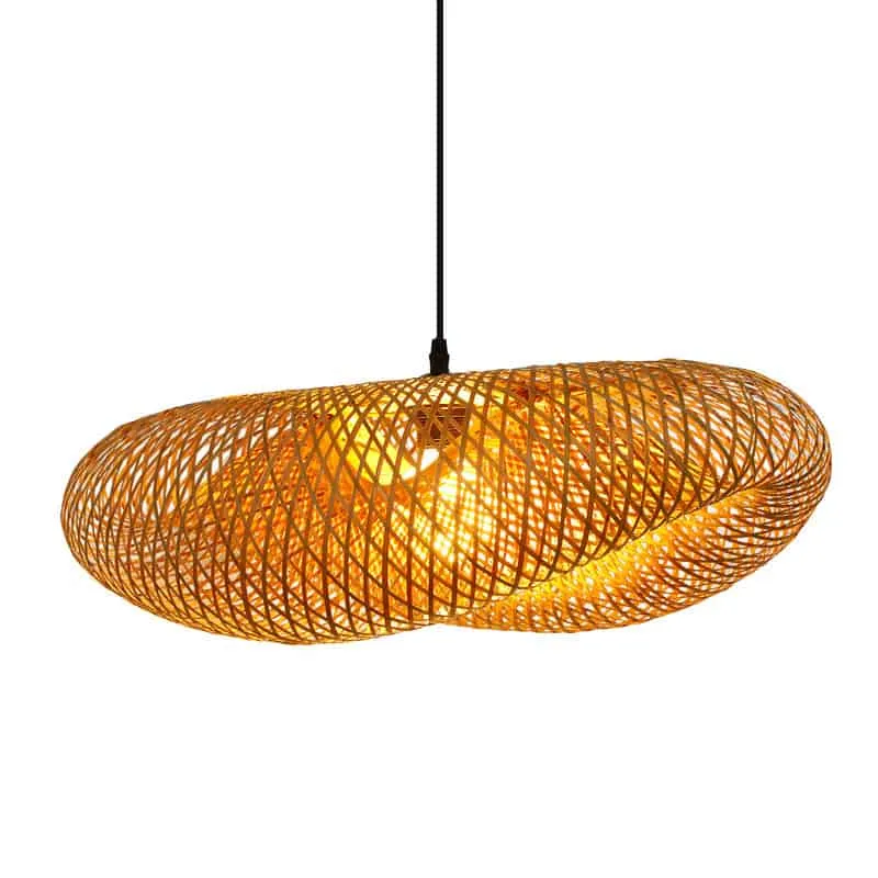 Madhatter Bamboo Weave Straw Hats Pendant Lamp