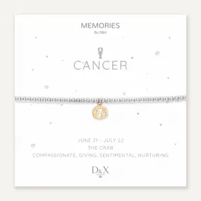 Memories: "CANCER" | The Crab Bracelet | White Gold & 18K Gold-Plated