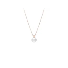 Mikimoto 18K White Gold Necklace with Akoya Pearl Pendant