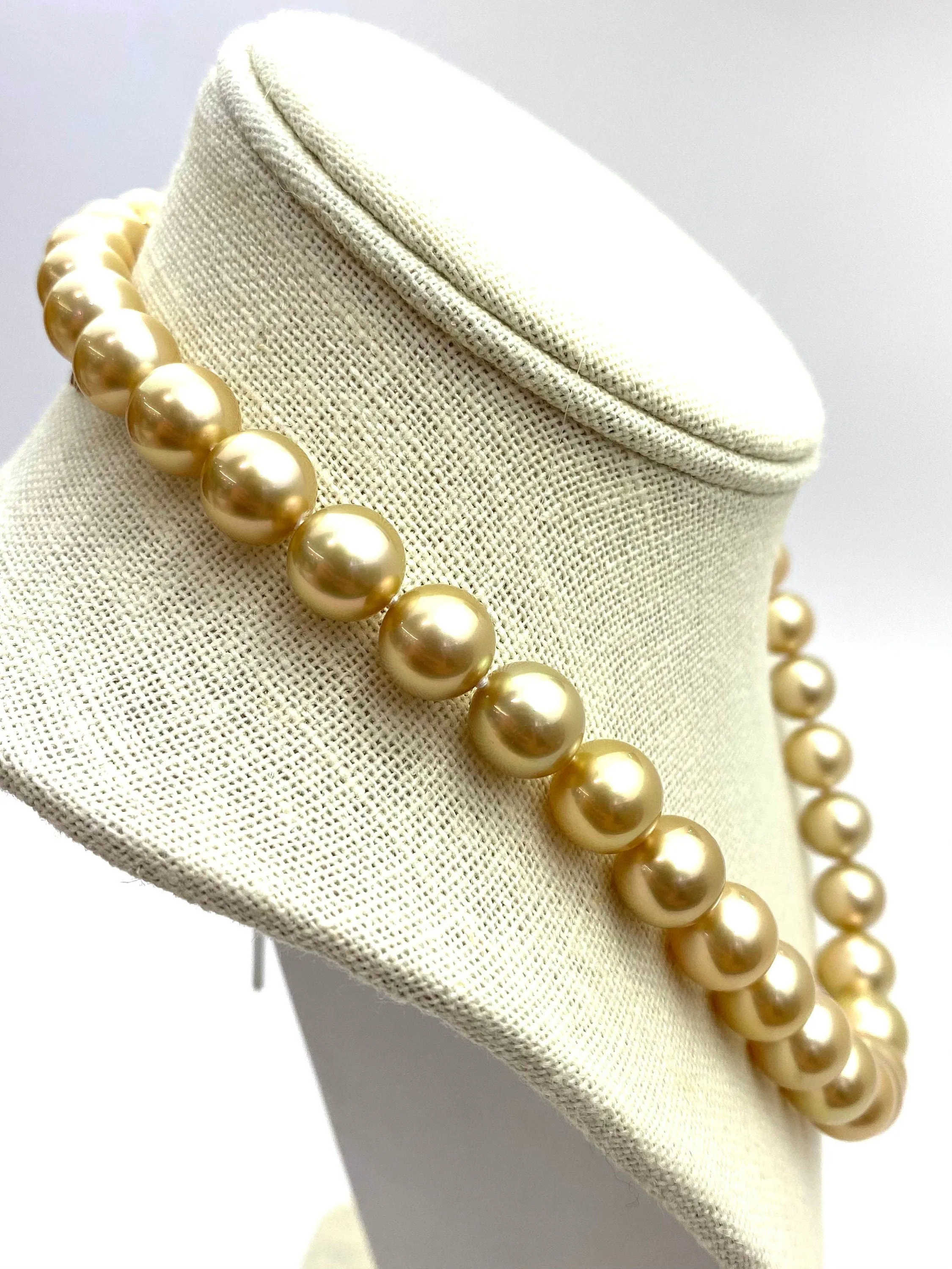 Mikimoto Golden South Sea Pearl Necklace